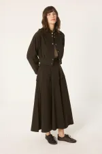 ENSEMBLE VESTE ET JUPE AVEC ÉCHARPE