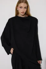 Tunique drapée asymétrique