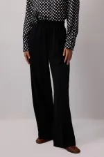 PANTALON CÔTELÉ AVEC TAILLE ÉLASTIQUE