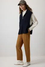 ÇİZGİLİ PİLELİ PANTOLON