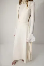 GILET EN CRÊPE PLISSÉ