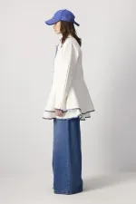 ETEK UCU VOLANLI GABARDİN CEKET