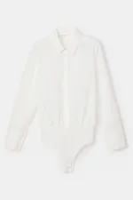 SNAP-BUTTON SHIRT BODYSUIT