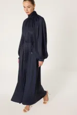 TAŞLI ŞİFON ELBİSE