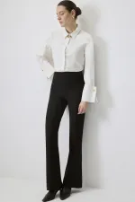 SLIT DETAIL CREPE PANTS SLIT DETAIL CREPE PANTS