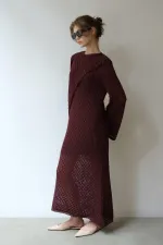 PAMUKLU BRODE ELBİSE