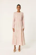 ROBE À MOTIFS AVEC CEINTURES À RENFORT ROBE À MOTIFS AVEC CEINTURES À RENFORT