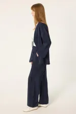 BELİ LASTİKLİ KUPRA PANTOLON