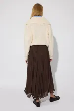 PLEATED CHIFFON SKIRT PLEATED CHIFFON SKIRT