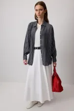 CHEMISE À RAYURES EN VISCOSE