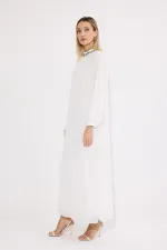 ASTARLI ŞİFON MAXİ ELBİSE