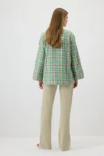 GENİŞ MANŞETLİ EKOSE GÖMLEK