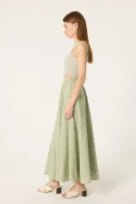 PATTERNED POPLIN SKIRT PATTERNED POPLIN SKIRT