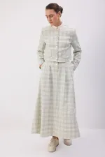 JACKET, SKIRT, TWEED SET