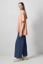 T-SHIRT EN CRÊPE À MANCHES COURTES