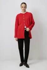 LONG CARDIGAN WITH GOLD BUTTONS