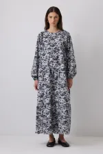 ÇİÇEK DESENLİ ELBİSE