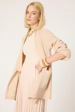 KRUVAZE BAĞLAMALI KİMONO