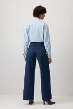 PANTALON EN JEAN À JAMBES LARGES