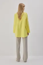 CUPRA TUNIC WITH TYING COLLAR