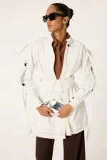 BELİ KEMERLİ CEKET