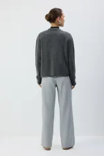 RIBBED PANTS WITH ELASTIC WAISTBAND RIBBED PANTS WITH ELASTIC WAISTBAND