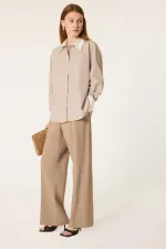 STRIPED WHITE COLLAR SHIRT STRIPED WHITE COLLAR SHIRT
