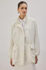 STAND COLLAR ZIP-UP JACKET