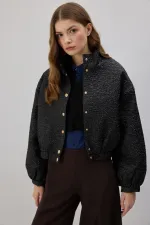 VESTE BOMBER JACQUARD