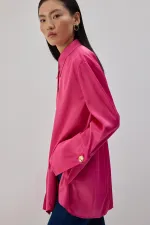 WIDE-CUFFS SATIN SHIRT WIDE-CUFFS SATIN SHIRT