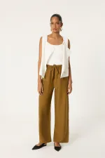 PANTALON EN MODAL AVEC TAILLE ÉLASTIQUE