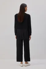 SATEN GARNİLİ KREP TUNİK