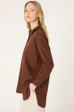 OVERSİZE KREP GÖMLEK