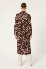 Jacquard Satin Maxi Tunic