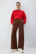 BELİ LASTİKLİ NERVÜRLÜ PANTOLON