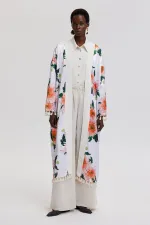 FLORAL PATTERNED KIMONO WITH TASSEL DETAILS FLORAL PATTERNED KIMONO WITH TASSEL DETAILS