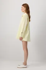 GENİŞ MANŞETLİ POPLİN GÖMLEK