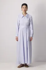 DRESS WITH ZIPPERED COLLAR