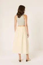 ELASTİK BEL ASTARLI ETEK