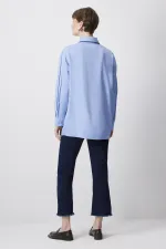 BİYE DETAYLI SATEN GÖMLEK