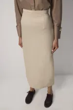 PENCIL SKIRT WITH SLIT DETAIL PENCIL SKIRT WITH SLIT DETAIL