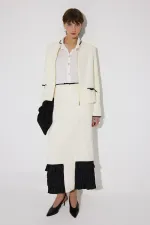 VESTE EN CRÊPE À FERMETURE ÉCLAIR