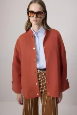 GENİŞ MANŞETLİ ÇITÇITLI CEKET