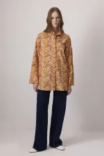 CHEMISE EN COTON À MOTIFS FLORAUX