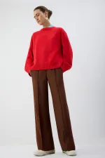 BELİ LASTİKLİ NERVÜRLÜ PANTOLON