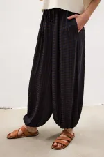 DESENLİ PAÇASI LASTİKLİ PANTOLON