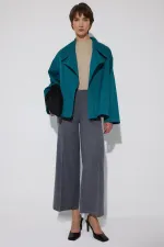 Modal blend flannel ribbed trousers