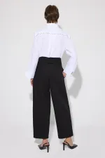 HIGH-WAISTED PLEATED PANTS HIGH-WAISTED PLEATED PANTS