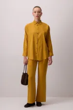 ENSEMBLE CHEMISE ET PANTALON ORNÉ DE PIERRES