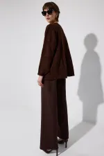 ÖNDEN BAĞLAMALI TRİKO KAZAK